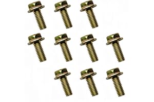 Metalsuberg 5/16" x 3/4" Flanged Hex Toothed Bolt by Color Zinc Plated, Alloy Steel,Grade 5.(10pcs Pack)