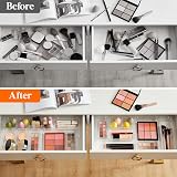 Lifewit 16 Pcs Makeup Drawer Organiser Clear Plastic Cosmetics Tray Set view 5