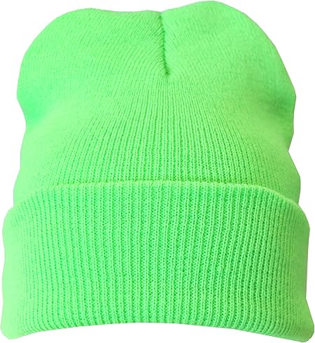 neon green winter hat