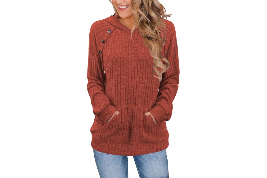 Bakoliza Womens Sweaters 2026 Fashion Hoodies Winter Tops Fall Sweatshirts | Womens Sweatshirts, Long Sleeve Hooded Pullover, Soft Casual Fabic, Confortable Stretch, Fashion Commuting Daily