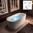 WOODBRIDGE 67" Air Bubble and Whirlpool Jetted Freestanding Bathtub B0030 / BTS1606