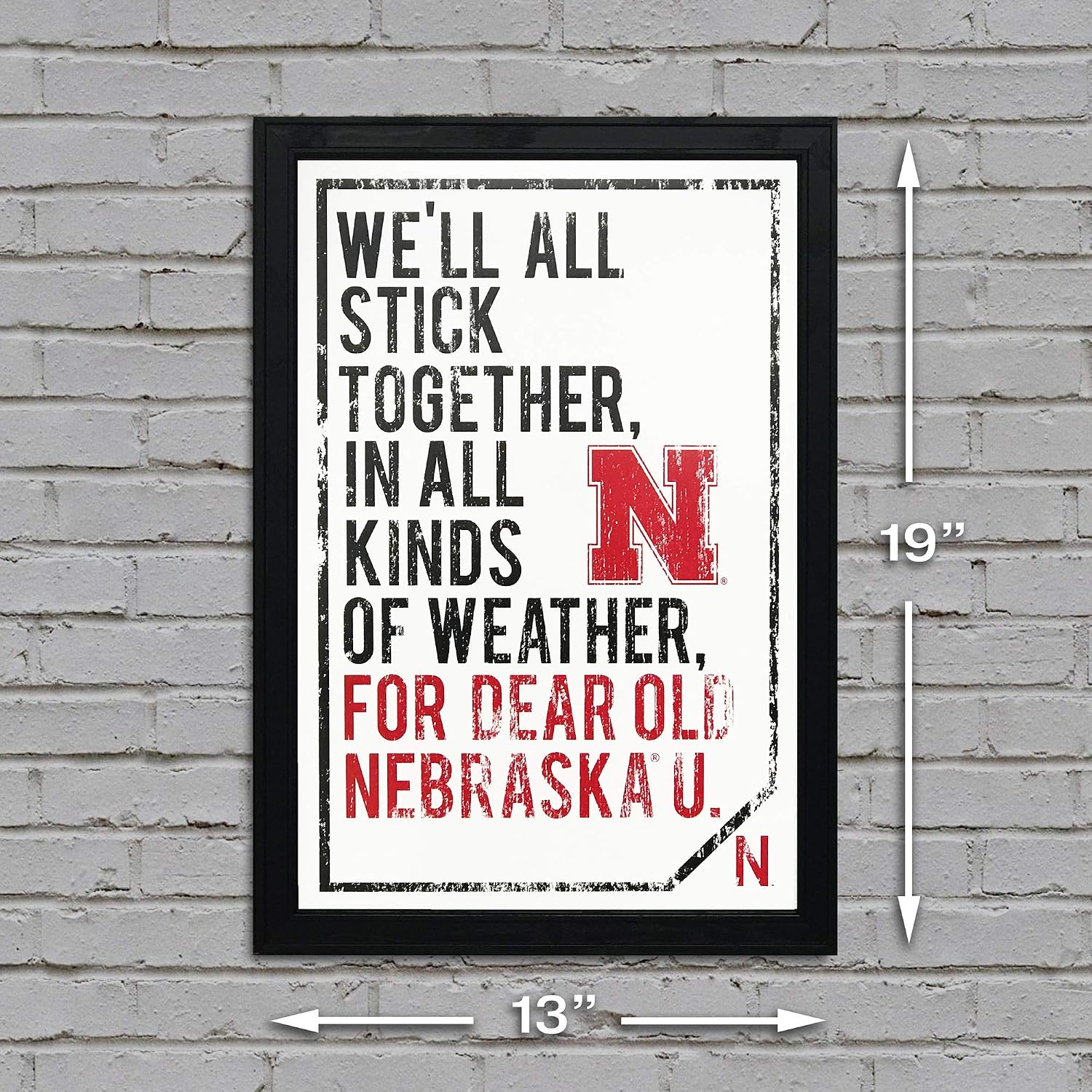 Amazon Com Officially Licensed Dear Old Nebraska U Poster Art Print 13x19 Handmade For nebraska and the scarlet for nebraska and the cream, tho' they go thru many a battle, our colors still are seen. amazon com