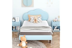 Amazon Basics Memory Foam Mattress, Soft Plush Feel, 6 Inch, Twin, White/Grey