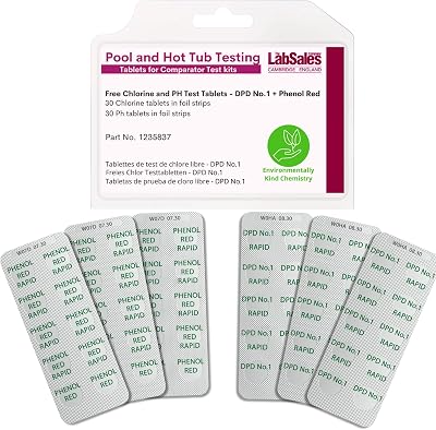 Labsales Hot Tub Spa Test Tablet Refill Kit 30 DPD1 30 Phenol Red pH