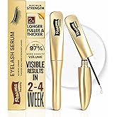 Eyelash Growth Serum - Advanced Biotin, Peptides & Botanical Extract Lash Enhancing Serum for Longer, Thicker Lashes and Brow, Visible Results in 2 Weeks - Hormone-Free, Non-Irritating Formula, 5ml