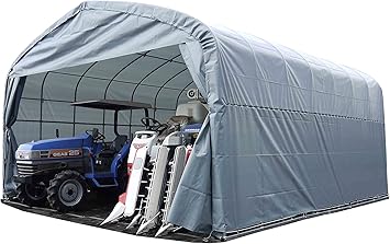 Amazon パイプ 車庫 倉庫 角パイプベース式 Gr 308h 5 5x 5 6ｍx3 4ｍ 31 9単管パイプ 受注生産品 南栄工業 個人宅配送不可 代不 物置 倉庫