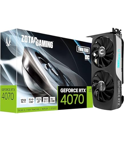 t*e様 ZOTAC GeForce RTX 4070superグラフィックカー Amazon.com: ZOTAC Gaming GeForce RTX 4070 Super Twin Edge DLSS 3