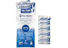 Aquatabs Treatment 100 Count emergency preparedness