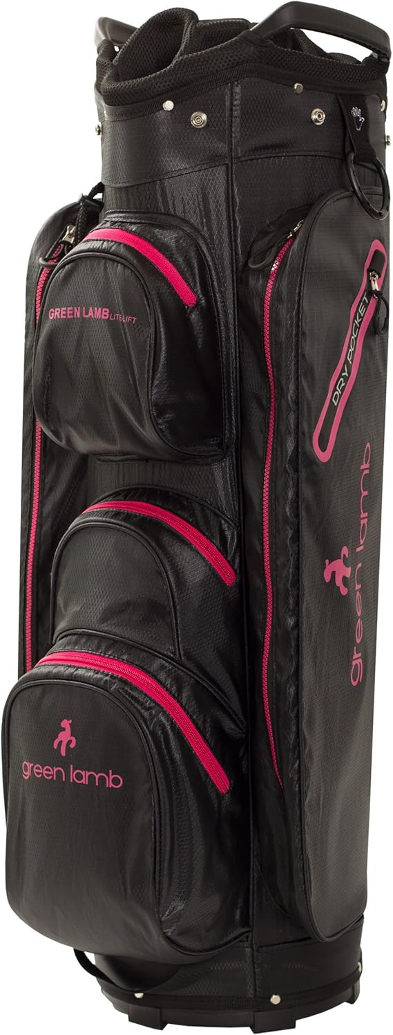 green lamb golf bag