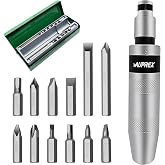 AUPREX Manual Impact Screwdriver, 1/2&rdquo; Reversible Hand Impact Driver Set, Hammer Screwdriver with 12-Piece CR-V Slotted, Phillips, Hexagonal Bits Set for Removing Rusted Fasteners or Frozen Bolts
