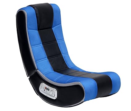 Ace Bayou X Rocker 2 1 Sound V Rocker Se Wireless Foldable Video Gaming Floor Chair With 2 Speakers And Subwoofer Blue Black Gray 5130001