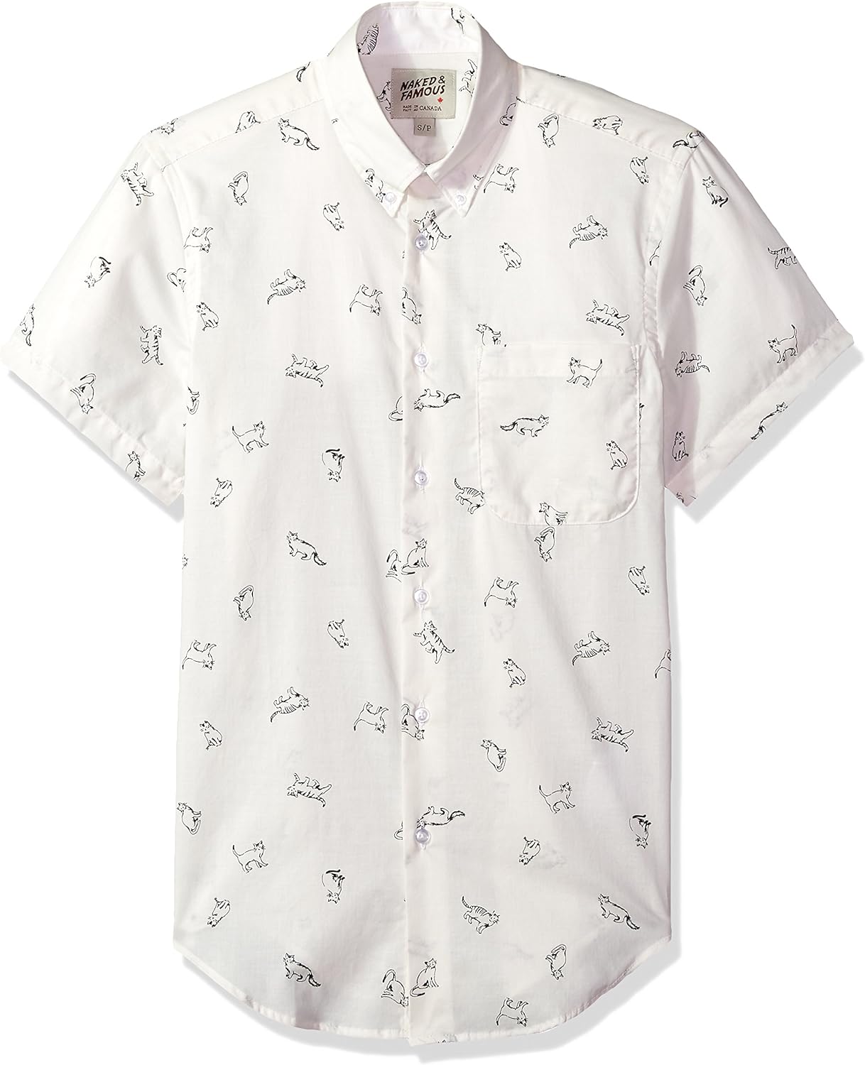 naked and famous cat shirt