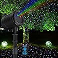 Laser Christmas Projector Lights Outdoor, 3 Color Laser Light Projector, Firefly Lights Show with RF Remote, Waterproof, Indoor Holiday Decoration, Christmas Gift, Wedding, Home Decor, Party, Garden