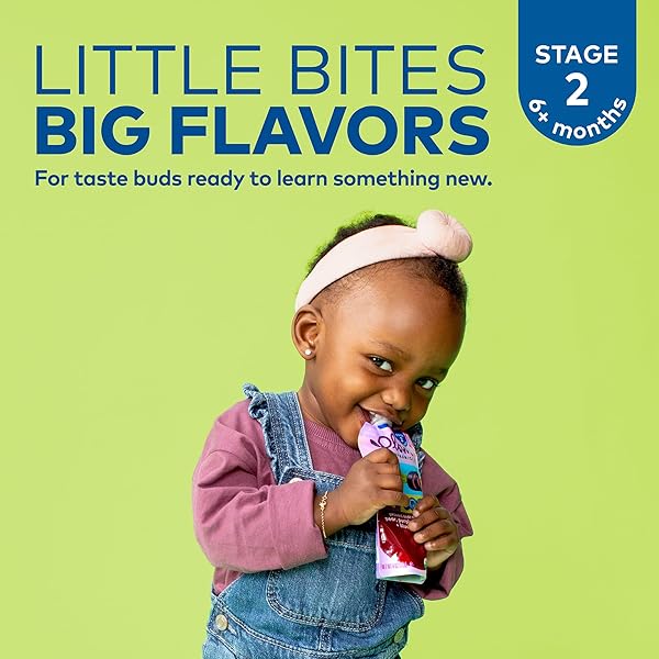 PLUM ORGANICS STAGE 2 ORGANIC BABY FOOD – PEAR + PEA WITH SPINACH – 4 OZ POUCH (PACK OF 6) – ORGANIC FRUIT AND VEGETABLE BABY FOOD POUCH