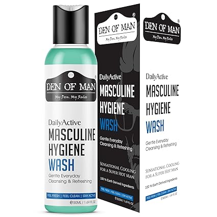 Den of Man DailyActive Masculine Hygiene Wash For Jock Itch, Daily Cooling & Refreshing, 50GM