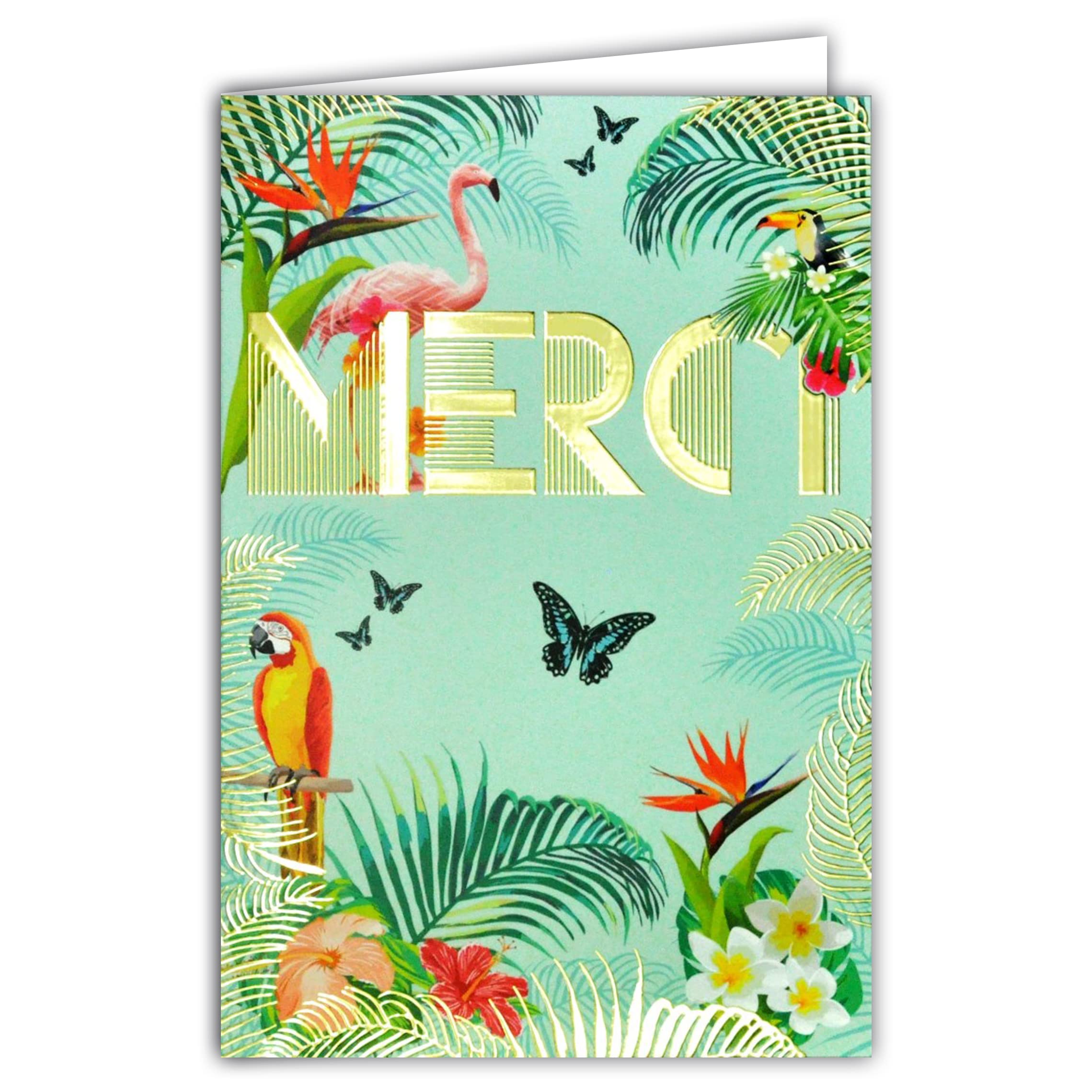 Afie 69-4064 Thank You Thanks with Gold Gilding Design Thank You Card