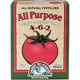 Down To Earth All Natural Fertilizers Organic All Purpose Tomato & Vegetable Mix - Plant Food for Tomatoes, Peppers, Herbs and Flowers 4-6-2, 5 lb
