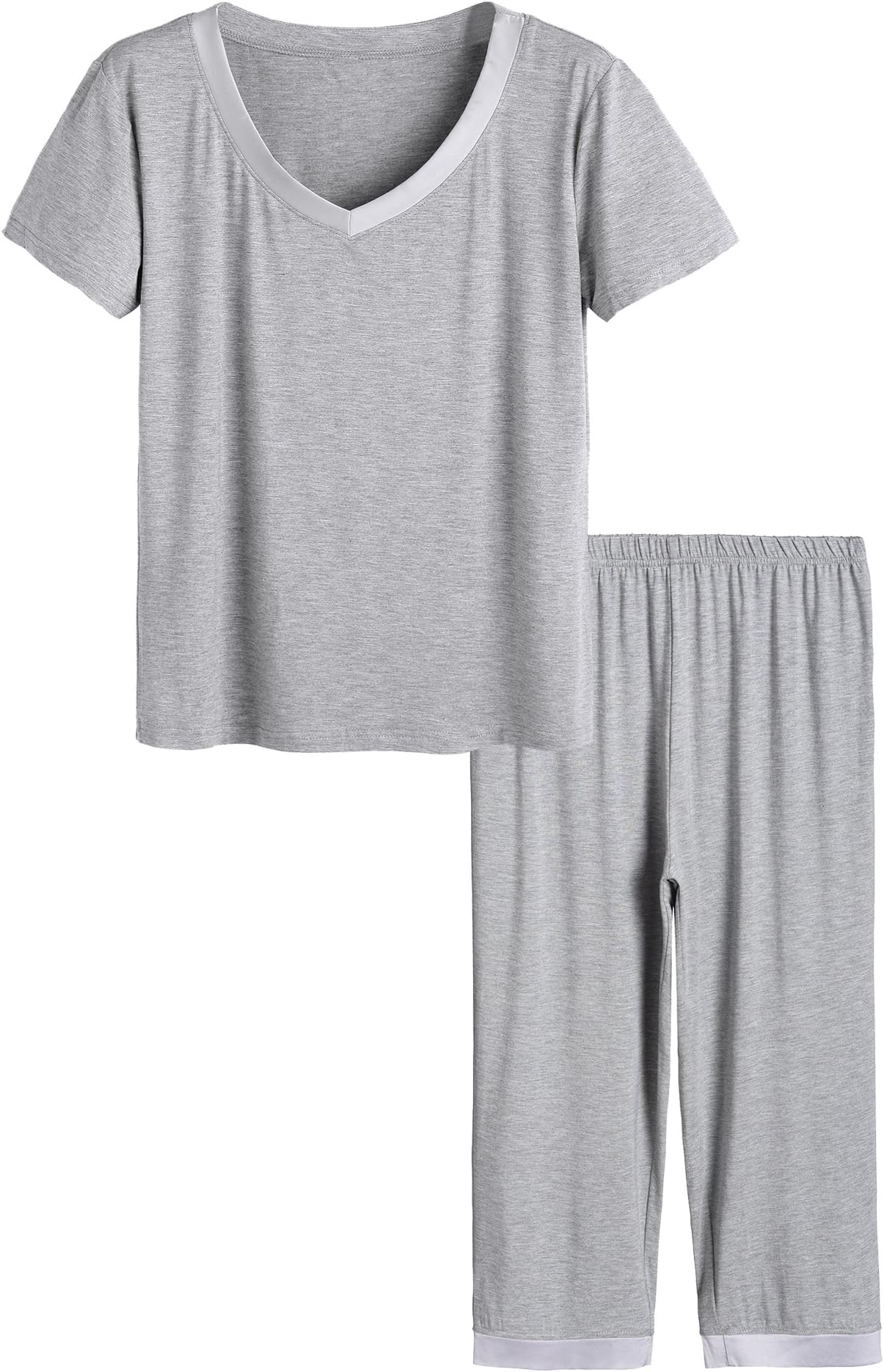 Women’s Sleepwear Tops with Capri Pants Pajama Sets