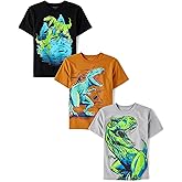 The Children's Place Boys Vehicle Short Sleeve Graphic T-Shirts,multipacks