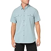 Unionbay Mens Short Sleeve Aero Tech Button-up Shirt