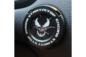 ERARISE Push Start Button Cover, Car Start Button Cover,Engine Start Stop Button Cover,Start Engine Button Cover, Automotive Start Stop Button Cover, Cool Interior Car Decor Stickers Gift for Men