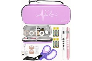 MEUUT 15 pcs Stethoscope Case Kit, Perfect Nurse Gift Include Stethoscope Case, Medical Scissors, Penlights with Batteries, Bandage Wraps, Badge Holders for Nurse Accessories for Work