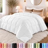 Utopia Bedding Duvet Insert, Comforters Queen Size 88 x 88 Inches, White | Cozy All Season Comforter for Kids, Boys, Girls, and Teens, Down Alternative Fill, Soft Microfiber Shell, Machine Washable