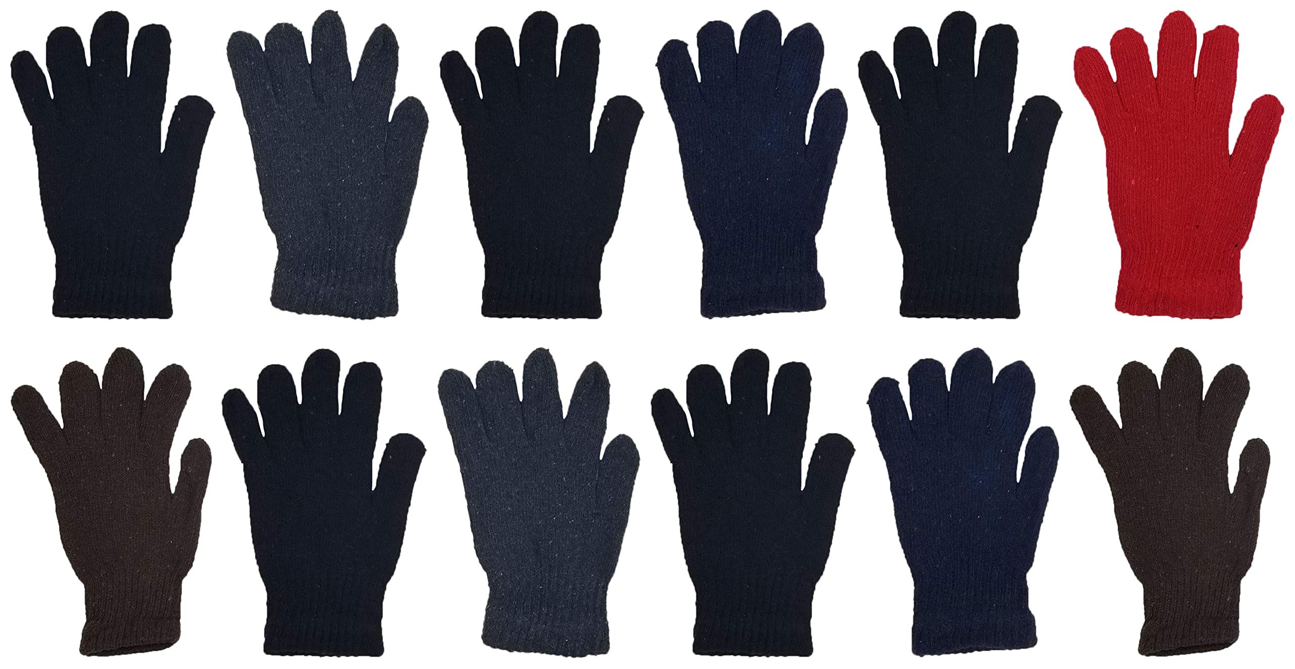 24x Winter Beanies & Gloves Combo Pack, Bulk Pack for Men Women, Warm Cozy Gift