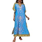Kaftan Dresses for Women Plus Size Bathing Suit Caftans Swimsuit Cover up Maxi Beach Dress Loungewear