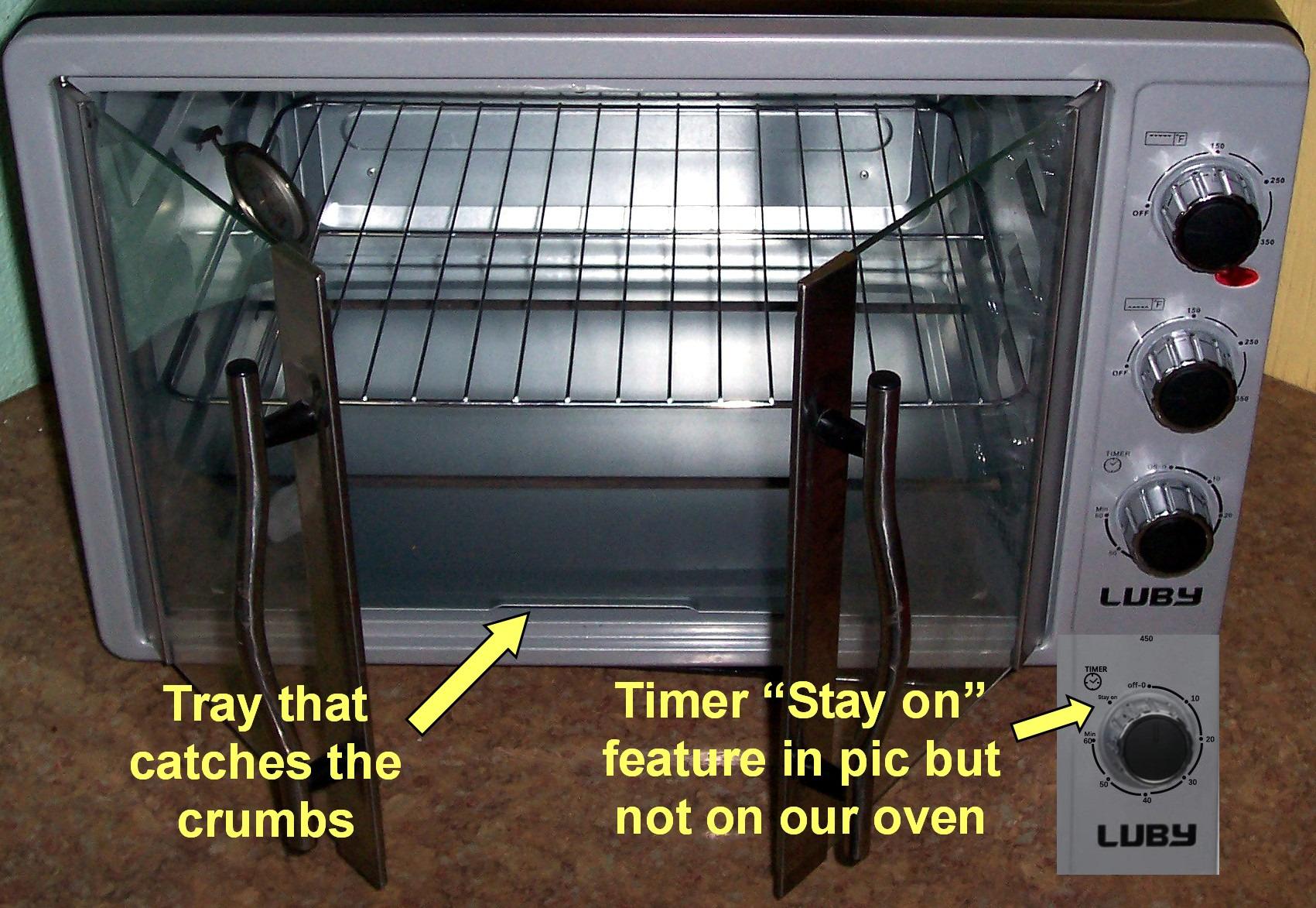 25/mo Finance LUBY Large Toaster Oven Countertop, French Door