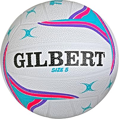Gilbert Women's APT Training Ball Purple Size 5 - Nylon Netball Butyl Bladder