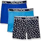 Nautica mens 3-pack Classic Underwear Cotton Stretch Boxer Brief