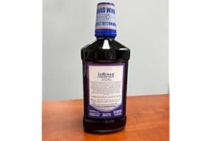 IOTECH INTERNATIONAL ioRinse Concentrated Irrigant with Active Molecular Iodine, Alcohol-Free Dental Irrigant, for use with Waterpik Water Flossers, and All Other Oral Irrigation Devices