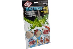 ESSDEE Mastercut Linoleum Carving Blocks - Stampmaking Printmaking Lino Carve - 300 x 200 x 4 mm - Pack of 2