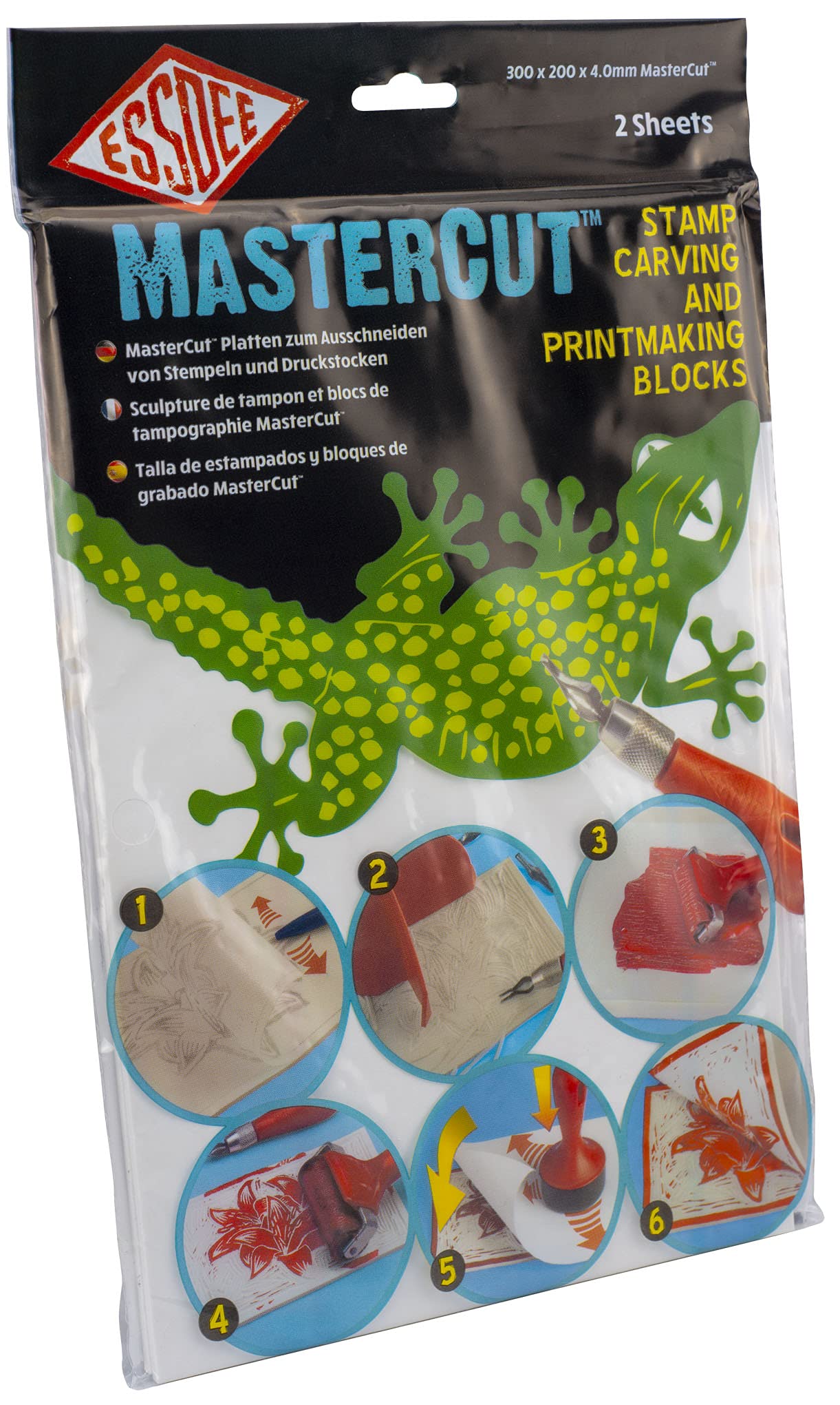 Essdee MasterCut Carving Block, Rubber, White, 300x200