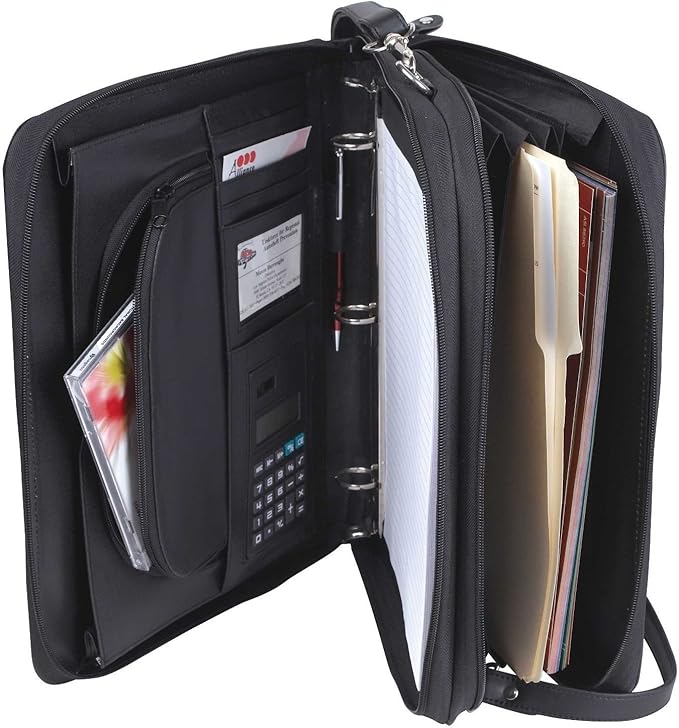 Padfolio 3Ring Binders, Folder File Divider Organizer Planner w/Smart