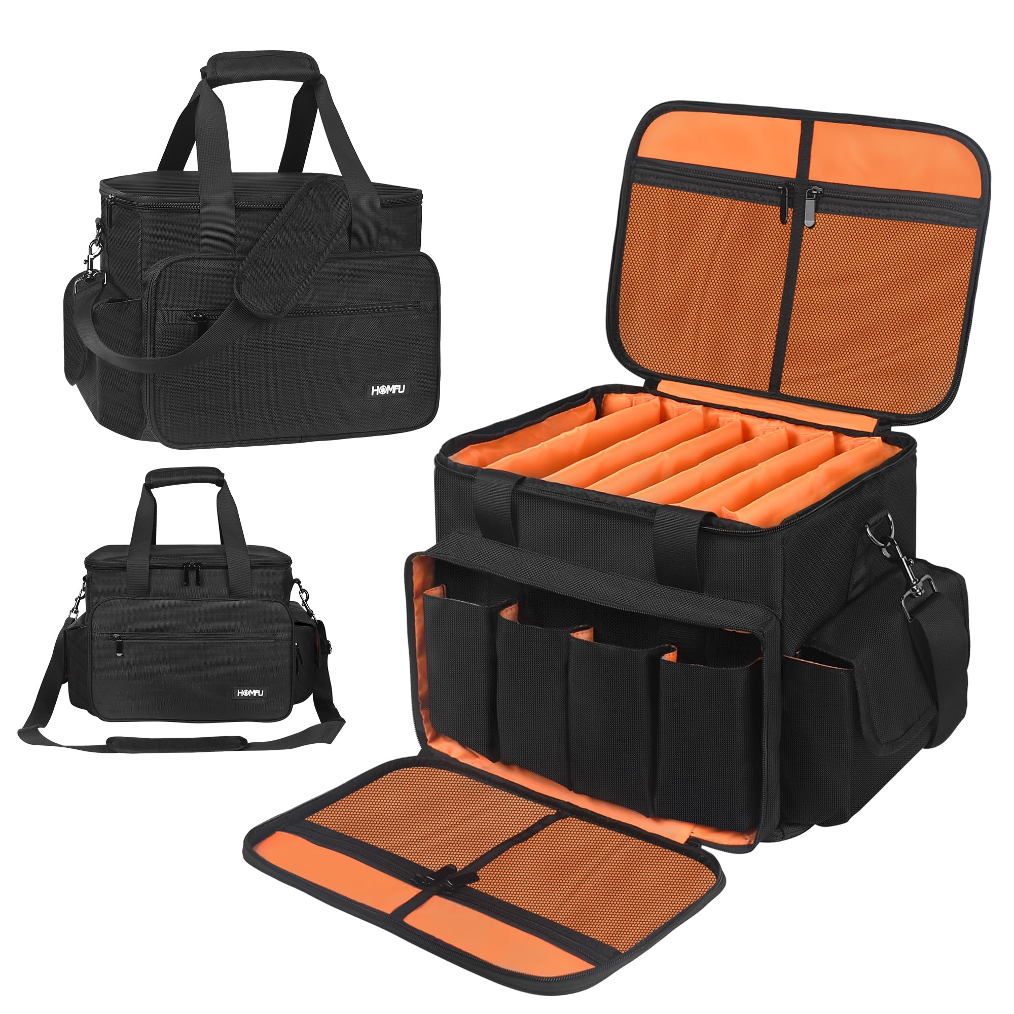 DJ Gig Gear Organizer - Detachable Dividers, Travel Gig Bag for DJ Equipment, Musicians, Outdoor Use