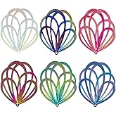 COLIGREE Dazzling Colorful Filigree Charms Hollow Out Multicolor Geometric Filigree Pendants for DIY Jewelry Making Earrings Necklaces Components