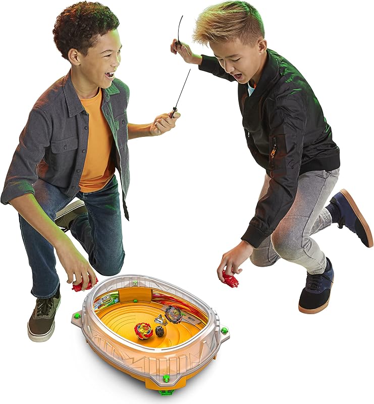 Beyblade Burst QuadDrive Set de Combat Cosmic Vector, arène Beystadium, 2 toupies et 2 lanceurs, à partir de 8 Ans Multicolore