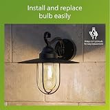Philips Pasture Outdoor Wall Light IP44 Aluminium Black E27 Bulb Sold Separately view 6
