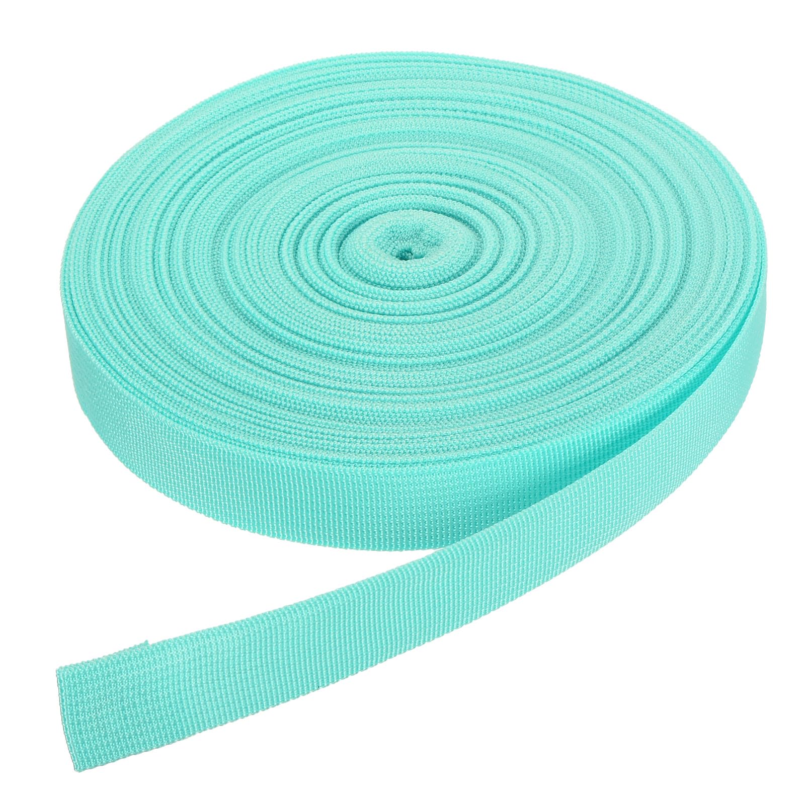 DMiotech 50 Yard x 1 Inch Width Nylon Webbing Strap Poly Flat Webbing Strapping for DIY Craft Backpack Strapping, Sewing, Outdoor Gear Repair, Light Bright Blue