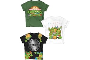 NICKELODEON Ninja Turtles T-Shirt (Sets) Michelangelo Leonardo Raphael Donatello TMNT Outfit Costume Tee Toddler Birthday to Kids Clothes
