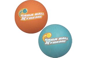 SCS Direct Gaga Playground Balls 2pk (8.5 inches) - Durable Rubber Pack for Dodgeball, Kickball, Gagaball Official Play and S