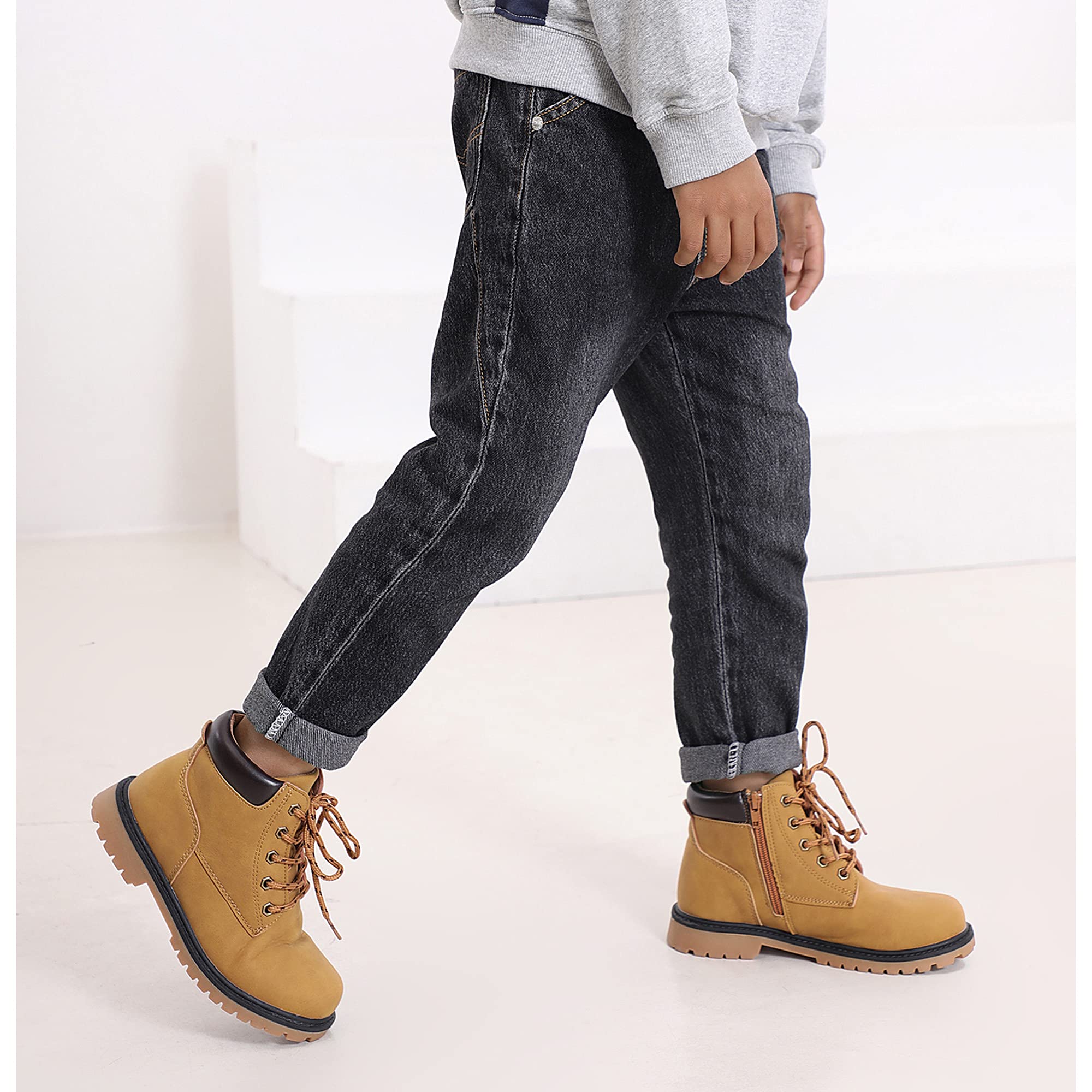 Hawkwell Kids Classic Zipper Waterproof Comfort Work Boot(Toddler/Little Kid/Big Kid)