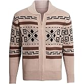 Jorctomry Men's Cardigan Sweater Zip Up Cardigans Sweaters for Men