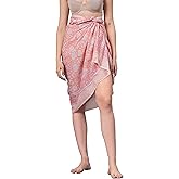 100% Cotton Hand Block Print Sarong Womens Swimsuit Wrap Cover Up Long