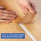 Zayejod Self Adhesive Floor Transition Strip 3M Yellow Wood Grain view 5