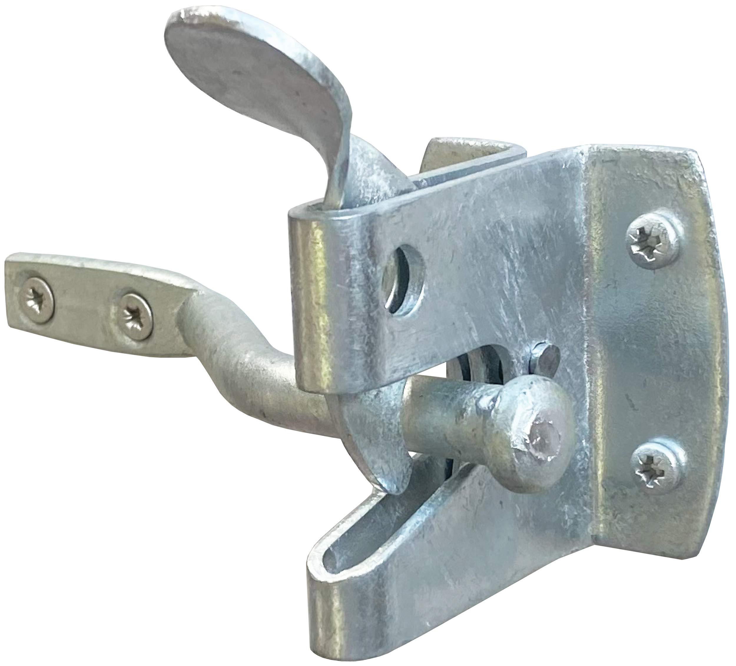 IRONTITE® Auto Gate Latch 57mm, Garden Gate Latch For Wooden Gates, Galvanised For Weather Protection, For External Use As Gate Latch & Door Latch (Galvanised)