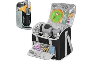 Yarwo Travel Bag Compatible with Ninja Slushie Machine FS301, FS300 & FS299, Waterproof Carrying Case with Flexible Dividers 