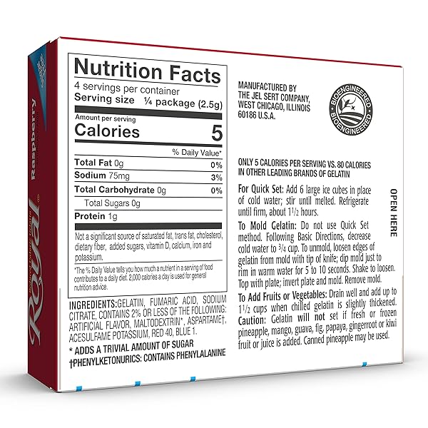 ROYAL RASPBERRY GELATIN DESSERT MIX , SUGAR FREE, 0.32-OUNCE BOX